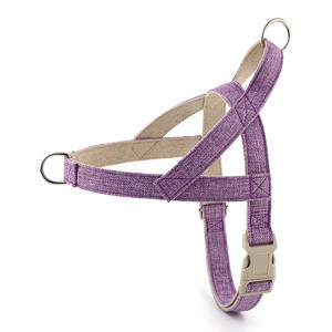 Arnés ajustable de lino para perros Arnés para perros Estilo Chaleco Arnés para mascotas de lujo de gran tamaño - Product Image 1