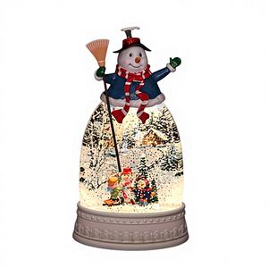 8 piezas/caja de Faroles de Muñeco de Nieve con Luz y Sonido, 6"x12", Iluminación Decorativa para Decoraciones Festivas - Product Image 1