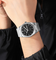 Montre-bracelet analogique minimaliste SKMEI 9288, élégante, avec affichage du temps, idéale pour le personnel d'entreprise, les rendez-vous professionnels et la planification des négociations avec les clients.