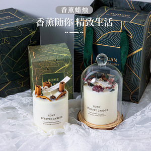 Home Scented <b>Candle</b> Cylinder Soy Wax Handmade Natural Plant Extracts For Home Decoration - Product Image 3