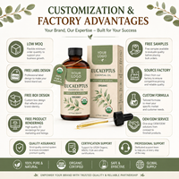 Ekstrak Tanaman 100% Organik Murni Alami Minyak Esensial Eucalyptus untuk Diffuser SPA Parfum Pijat Perawatan Kulit Sabun Lilin 119
