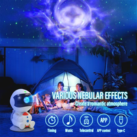 Projecteur d'étoiles LED à 7 couleurs changeantes, avec télécommande, activation sonore et application, intensité réglable, veilleuse pour bébé