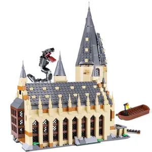 Moc Hogwarts Castle Harries Magic World Model Compatible Magic Castle Building Block Brick Set 75954 16052 39144 1205 11007 8303