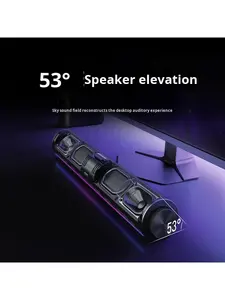 مكبر صوت لاسلكي 2 في 1 مع مضخم صوت للكمبيوتر، مكبر صوت احترافي للمنزل والمكتب مع إضاءة RGB وتقنية البلوتوث لهواتف شاومي ريدمي - Product Image 3