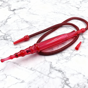 Embouchure de chicha en plastique argentée et noire à rayures, pour narguilé, accessoires de fumage pour bar et fête - Product Image 5