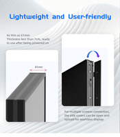 Affichage LED KingVision P1.5 P1.8 P2.5, affichage LED pliable pour intérieur, affichage LED de type totem, mur vidéo pour salles de conférence