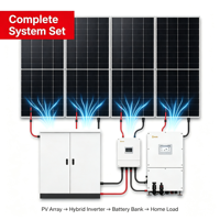 Système de panneaux solaires JinkoSolar 60 kW avec onduleur hybride Solis 50 kW, batterie LFP haute tension 96 kWh, système de stockage d'énergie domestique
