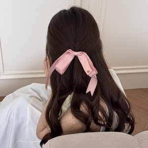 กิ๊บติดผมโบว์ริบบิ้นคู่สไตล์หวานกิ๊บติดผมโบว์หางยาวสำหรับสาวสวยเครื่องประดับ<span class=keywords><strong>ผม</strong></span>สวย - Product Image 3