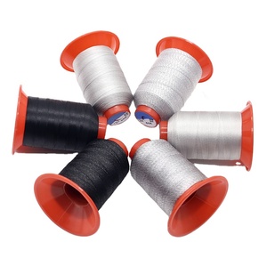 Chất Lượng Tốt Dẫn Điện Sợi Ánh Sáng Grey Chống Tĩnh Sợi Polyester Chỉ May Cho Dệt Quần Áo Thông Minh - Product Image 4