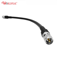 كابل توصيل رغوي 1/2 بوصة UHF PL-259 ذكر إلى UHF PL259 ذكر، كابل خارجي من البولي إيثيلين، تجميعة كابل صلب فائق المرونة 1/2 بوصة