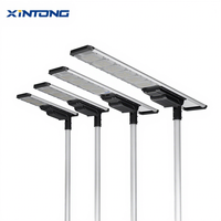 XINTONG Meilleure qualité Bon prix Extérieur IP65/IP66 Étanche 60W 80W 100W 120W 150W Intégré Tout-en-un Lampe solaire LED pour rue