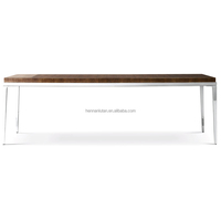 Salle à manger contemporaine américaine de luxe forme minimaliste Benoit Table à manger rectangulaire