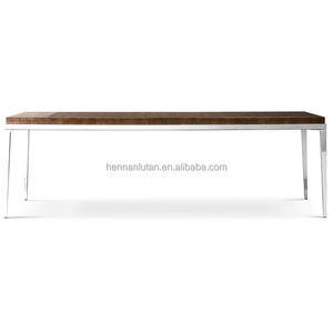 Comedor de lujo americano contemporáneo Forma minimalista Mesa de comedor rectangular <span class=keywords><strong>Benoit</strong></span> - Product Image 6