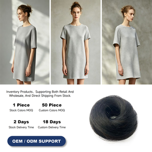 Extensions capillaires en gros de style populaire, postiche en cheveux naturels, <span class=keywords><strong>chignon</strong></span> blond en forme de donut, <span class=keywords><strong>chignon</strong></span> en cheveux naturels, accessoires d'extension de queue de cheval, <span class=keywords><strong>chignon</strong></span> - Product Image 6