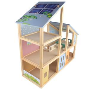 <span class=keywords><strong>Maison</strong></span> de <span class=keywords><strong>poupée</strong></span> éducative en bois, mobilier personnalisé pour bébés, cosplay - Product Image 2