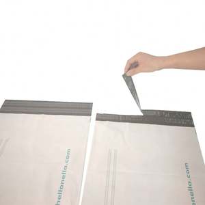 Sac d'expédition en plastique avec logo personnalisé grand/moyen, 2 adhésifs forts, impression, double fermeture autocollante, sac de courrier - Product Image 2