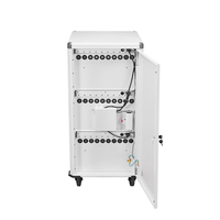 Chariot de recharge AC 110/220V, 20-40 emplacements, série DC, pour ordinateurs portables, Chromebooks et tablettes, idéal pour les salles de classe.