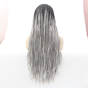 LINDAL peluca rizada trenzada estilos frontales <span class=keywords><strong>cabello</strong></span> <span class=keywords><strong>humano</strong></span>, pelucas <span class=keywords><strong>de</strong></span> <span class=keywords><strong>cabello</strong></span> <span class=keywords><strong>humano</strong></span> trenzado para mujeres negras coleta gorra corta disfraz Halloween - Product Image 2