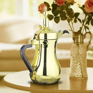 Cafetière Dallah Arabe de Luxe, Ensemble Café et Thé, Pot <span class=keywords><strong>Turc</strong></span> Traditionnel en Acier Inoxydable, Style Moyen-Orient, Écologique, Électrique - Product Image 5