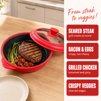 Plaque de cuisson pour micro-ondes, plaque de cuisson en silicone, accessoires de cuisine pour la cuisson, le réchauffage et la pâtisserie quotidiens