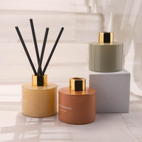 Bouteille diffuseur de parfum carrée en verre, disponible en 200 ml, 50 ml, 100 ml, 150 ml, avec bouchon à vis, pour la maison, la cuisine et la salle de bain