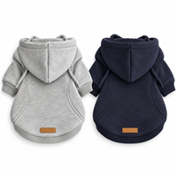 Sweat-shirt en polaire pour chien, veste à capuche pour chiots de petite et moyenne taille, vêtements d'hiver pour chiens avec poche