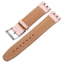 Correas de Reloj de Cuero Lisas a Precio de Fábrica, Elegantes y Cómodas, Correas de Repuesto Unisex para Relojes Swatch de 17 y 19 mm