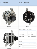 Alternateur de voiture 1042106561 pour Ford Fusion 2.0 (01.2013-12.2014) et Ford Fusion 2.5 (01.2013-12.2014)