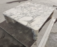 Design personnalisé pierre naturelle italien Arabescato marbre meubles de maison salon Table de luxe Table basse en marbre