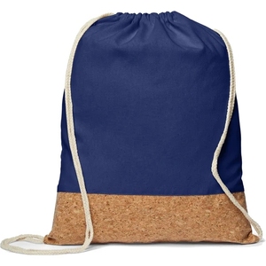 Advertising Cotton and Cork Drawstring Sportpack Cinch Bags Sports Packs