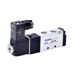 Vanne solénoïde Xinde 4V110-06 à 2 positions et 5 voies, 220V, vanne directionnelle, vanne de commande 24V, vanne 12V, type Airtac pour fluides gazeux, OEM - Product Image 1