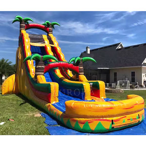 25ft trượt bơm hơi thương mại trượt bơm hơi khổng lồ Hồ bơi bơm hơi cho trẻ em với trượt cho sân sau - Product Image 1