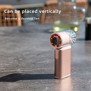 Ventilateur portable rechargeable 3600 mAh avec refroidissement par glace, ventilateur personnel en alliage d'aluminium, mini ventilateur à vitesse variable de 1 à 100 niveaux - Product Image 6