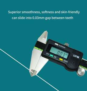 Özelleştirilmiş 50m renkli ipi meyve naylon Conut Polyester akıllı ipi aromalı Vegan mumlu genişleyen diş ipi - Product Image 5