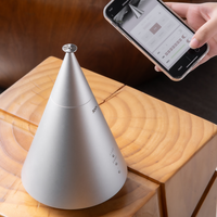 Diffuseur d'arômes haut de gamme en alliage d'aluminium 3004, style moderne, avec contrôle par application, batterie longue durée