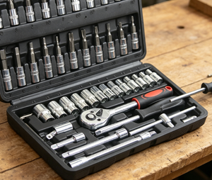 Juego de Herramientas Mecánicas Automotrices de 46 Piezas en Estuche Rígido, con Opción OEM <span class=keywords><strong>y</strong></span> 1 Año de Garantía para Reparación de Autos <span class=keywords><strong>y</strong></span> Motos - Product Image 4