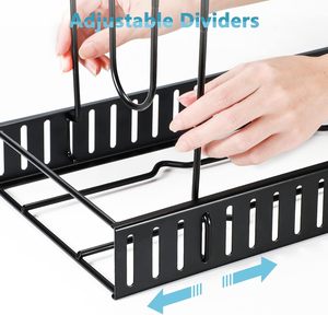 New Eco-Friendly Kitchen Counter Cabinet 5-Layer Stainless Steel Detachable Standing Storage Rack for Pan & Pot Lids - Product Image 6