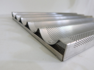 Forno uso Non bastone in alluminio pagnotta Baguette vassoio di cottura, forato padella per il pane francese - Product Image 3