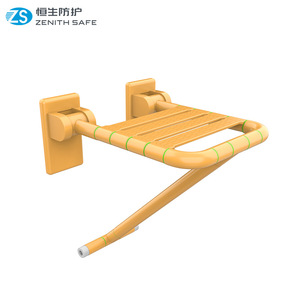 Hang Seng <b>Folding</b> Wall Mounted <b>Shower</b> <b>Stool</b> 300kg Load Capacity Stainless Steel Bathroom Safety Chair For Elderly Disabled - Product Image 3