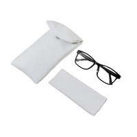 Étui à lunettes de soleil de luxe souple et pliable, pochette rectangulaire pour lunettes, étui rigide pour le rangement et le voyage