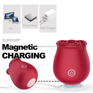 Spedizione veloce caricabatterie per Rose e giocattoli per il clitoride luminoso succhiatore di Rose giocattolo del sesso clitoride <span class=keywords><strong>stimolatore</strong></span> di rosa vibratore per le donne - Product Image 3