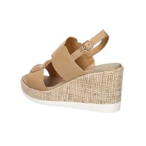 Sandalo con zeppa da donna Fashion Studio 51229-E5 Bianco - Product Image 3