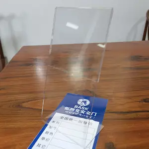 Slanted Plastic Sign Holder Clear Acrylic Table Stand A4 A5 A6 Size Price List Acrylic Holder For Store