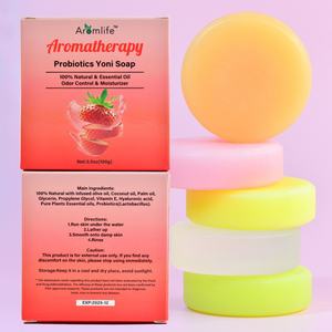 Savon Yoni Probiotique à la Rose en Marque Blanche Savon Yoni Fait Main Lavage Vaginal Lavage Vaginal à pH Équilibré Savon Yoni Blanchissant Naturel Fait Main - Product Image 5