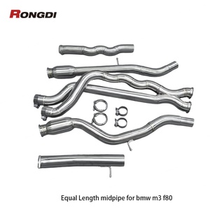 High-Performance 76mm Equal Length Midpipe for BMW M3 M4 F80 F82 F83 S55 3.0T (2014-2019) Resonated Exhaust Pipe - Product Image 5