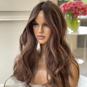 Large Stock Jewish Kosher Topper for Women Ash Brown Real Scalp 4x4 6x7 7x8 8x9 Silk Base Weft Back European Human Hair <strong>Toupee</strong> - Product Image 6