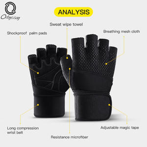 Gants de vélo demi-doigts antidérapants et antichoc pour le VTT, le sport et le fitness en extérieur – Vente en gros - Product Image 2