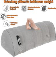 Coussin Gonflable Sexuel avec 4 Sangles de Contrainte, Meuble de Bondage BDSM, Coussin Cale Réglable en Hauteur pour Couples, Lavable, Utilisation Intérieure et Extérieure
