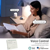 Fonctionne avec le module d'interrupteur intelligent Tuya WiFi 4 CH, relais AC85-250V avec récepteur RF 433Mz pour domotique, 2.4G 110V 220V