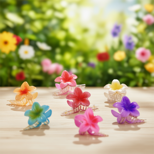 Pinzas para el Cabello con Diseño de Flor de Huevo, Acrílicas, 12 cm, Estilo Dulce, para Uso Diario de Mujeres - Product Image 2